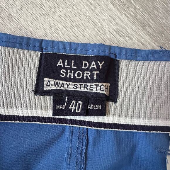Onia Blue All Day Short 4 Day Stretch Tech Golf Shorts Men's Size 40 - Picture 6 of 8